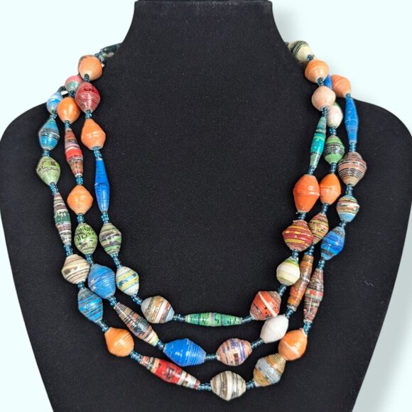 (2/$20) Long Continuous Rolled Wrapper Necklace - Picture 2 of 5